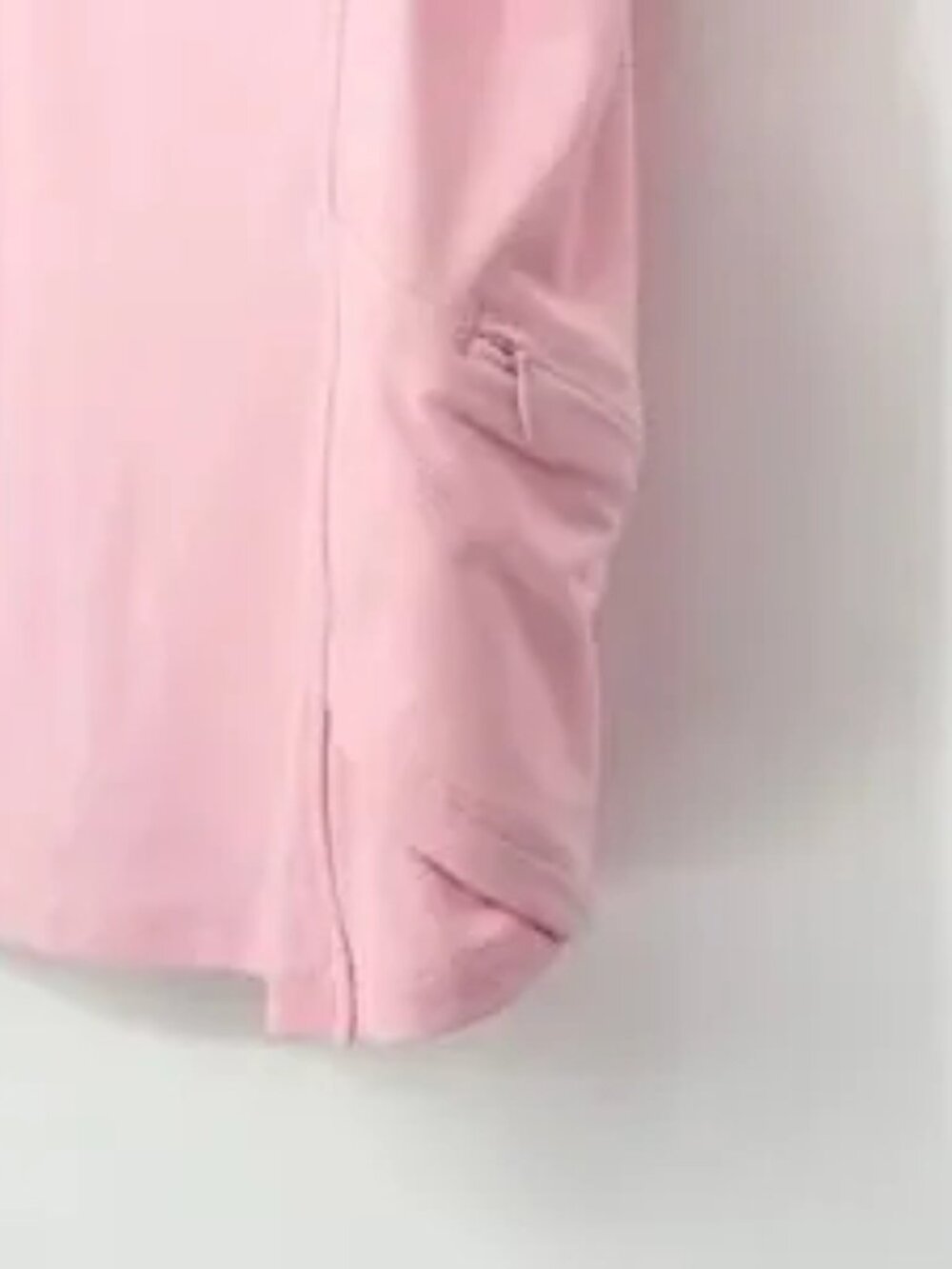 Sport Quarter Zip Pink Sleeveless Top - Picture 3 of 5